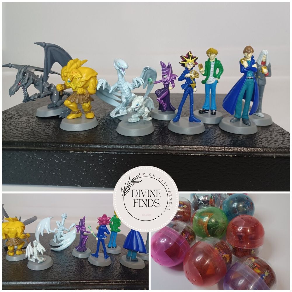 Full Set YUGIOH NEW TOMY BUILDABLE RETIRED MINI FIGURE TOPPER Gacha TYC Series 1